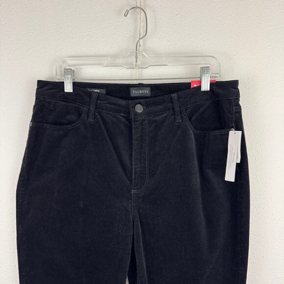 NWT Talbots Black Corduroy Skinny Pants - Picture 2 of 5